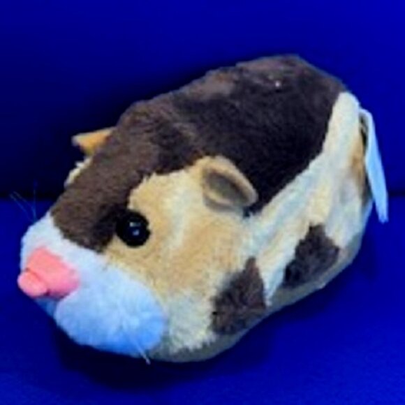 Zhu Zhu Pet Mr. Squiggles Hamster Brown Unique Sounds Chatter - Picture 1 of 5